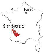 Bordeaux Wine Region Map